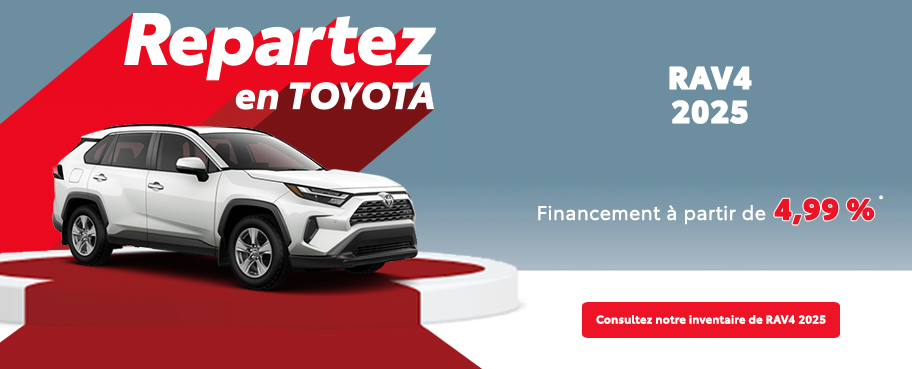St-Hubert Toyota Repartez En Toyota RAV4 2025 Octobre