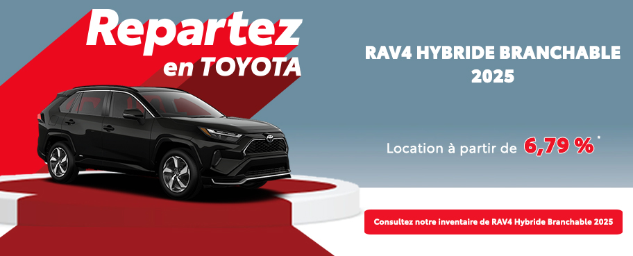 St-Hubert Toyota Repartez En Toyota RAV4 Hybride Branchable 2025 Octobre