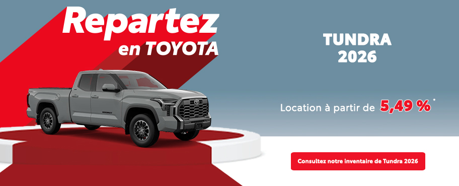 St-Hubert Toyota Repartez En Toyota Tundra 2026 Octobre