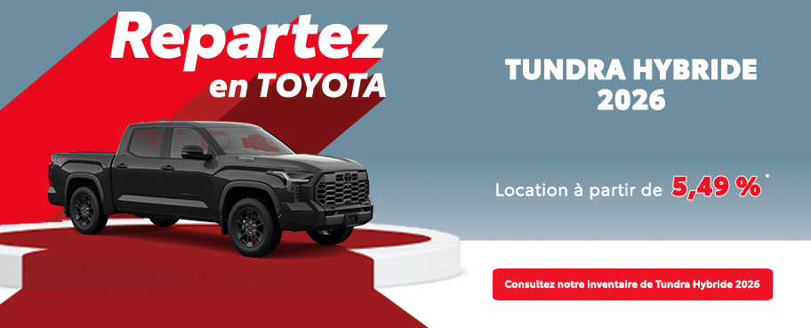 St-Hubert Toyota Repartez En Toyota Tundra Hybride 2026 Octobre
