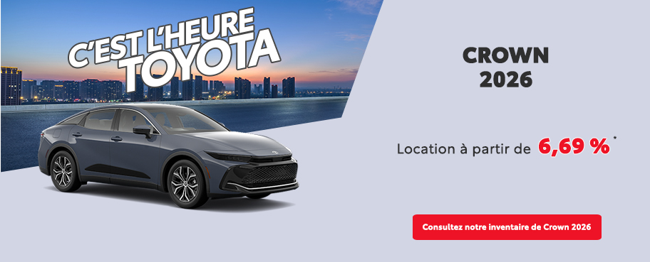 St-Hubert Toyota C'est l'heure Toyota Crown 2026 Novembre