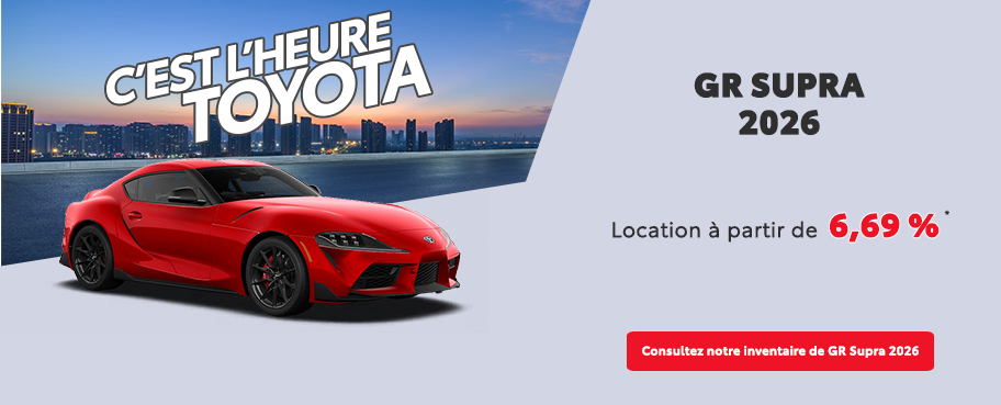 St-Hubert Toyota C'est l'heure Toyota GR Supra 2026 Novembre