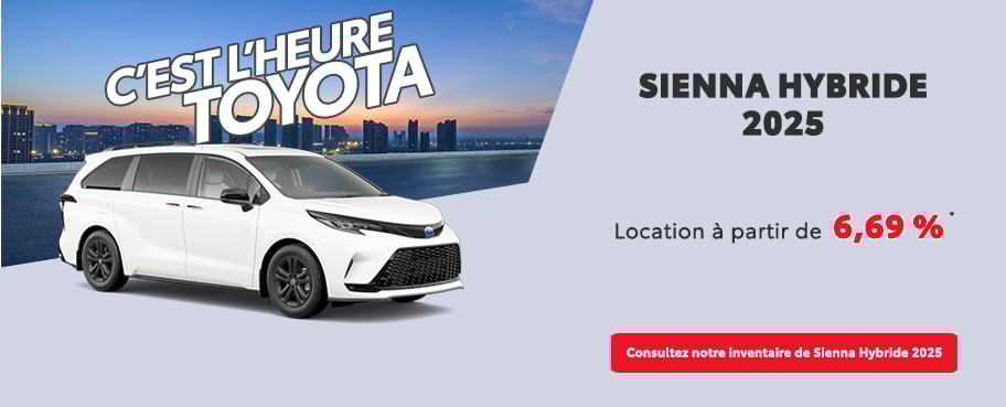 St-Hubert Toyota C'est l'heure Toyota Sienna Hybride 2025 Novembre