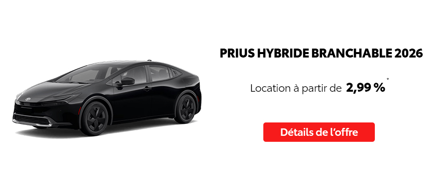 St-Hubert Toyota Événement C'est l'heure Toyota Novembre Prius Hybride Branchable 2026