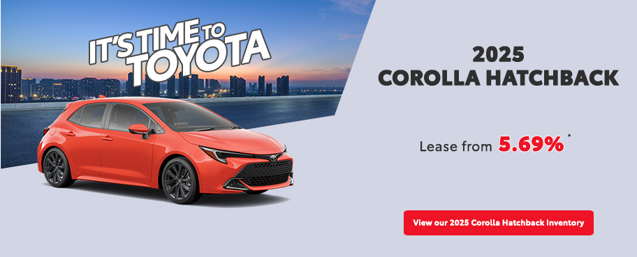 St-Hubert Toyota It's Time To Toyota 2025 Corolla Hatchback November