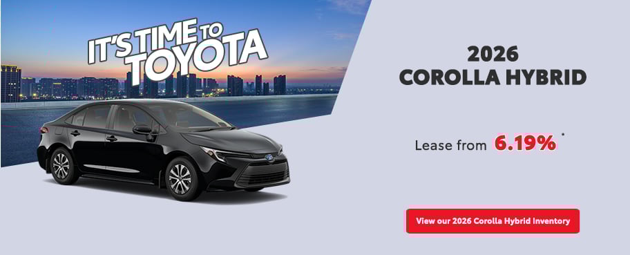 St-Hubert Toyota It's Time To Toyota 2026 Corolla Hybrid November