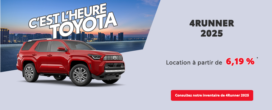 St-Hubert Toyota C'est l'heure Toyota 4Runner 2025 Décembre