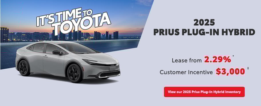 St-Hubert Toyota It's Time To Toyota 2025 Prius Plug-In Hybrid December
