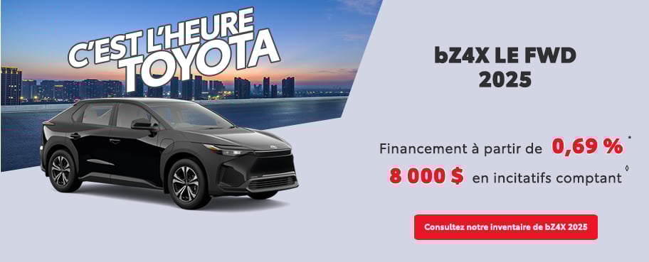 St-Hubert Toyota C'est l'heure Toyota bZ4X 2025 Janvier