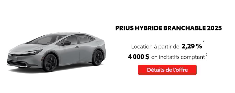 St-Hubert Toyota Événement C'est l'heure Toyota Janvier 2026 Prius Hybride Branchable 2025