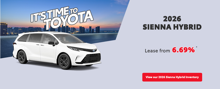 St-Hubert Toyota It's Time To Toyota 2025 Sienna Hybrid January