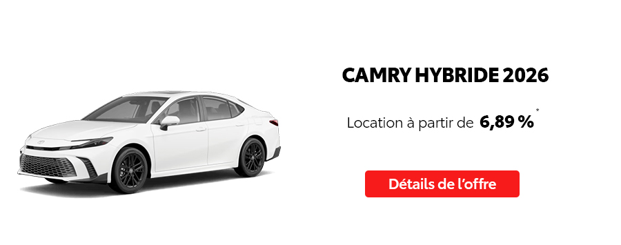 St-Hubert Toyota Événement C'est l'heure Toyota Février 2026 Camry Hybride 2026