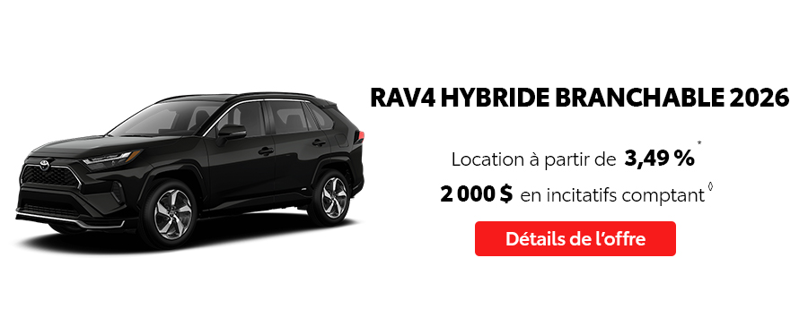 St-Hubert Toyota Événement C'est l'heure Toyota Février 2026 RAV4 Hybride Branchable 2025