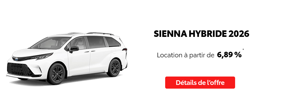 St-Hubert Toyota Événement C'est l'heure Toyota Février 2026 Sienna Hybride