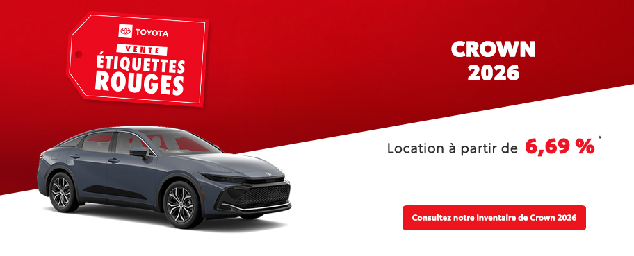 St-Hubert Toyota Vente Étiquettes Rouges Crown 2026 Mars