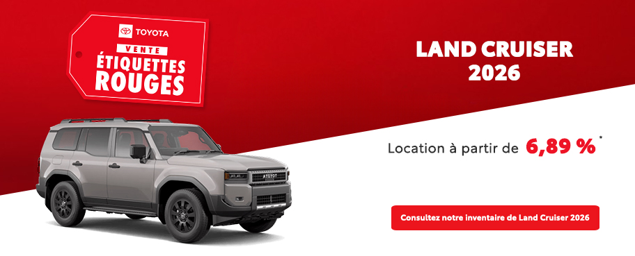 St-Hubert Toyota Vente Étiquettes Rouges Land Cruiser 2026 Mars