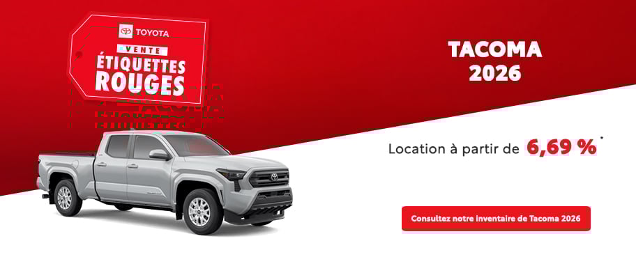St-Hubert Toyota Vente Étiquettes Rouges Tacoma 2026 Mars