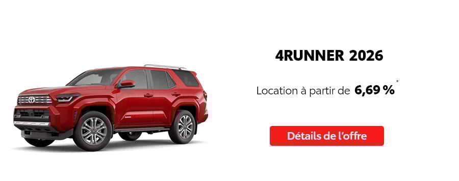St-Hubert Toyota Vente Étiquettes Rouges Mars 2026 4Runner