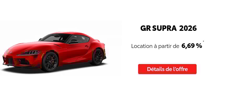 St-Hubert Toyota Vente Étiquettes Rouges Mars 2026 GR Supra