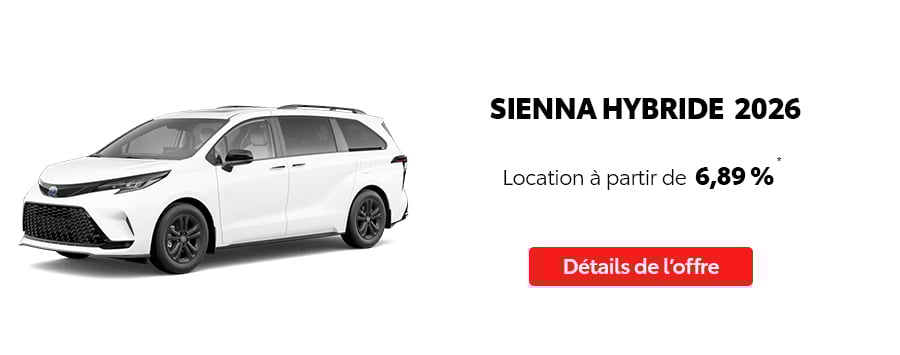St-Hubert Toyota Vente Étiquettes Rouges Mars 2026 Sienna Hybride