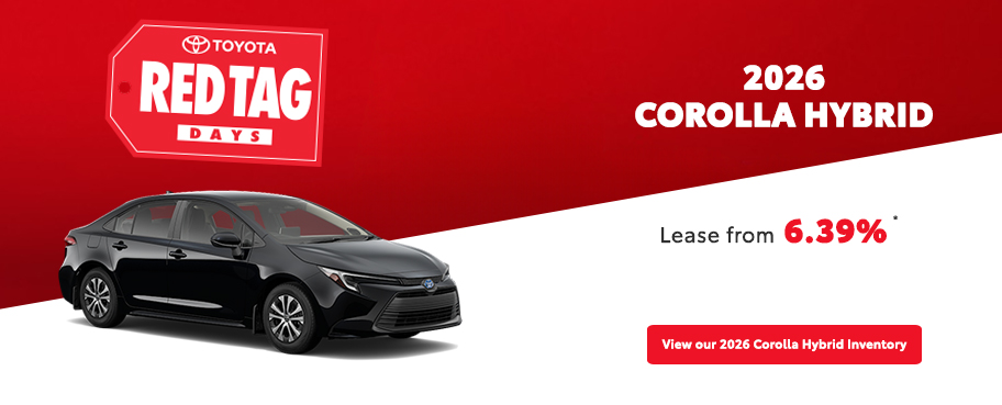 St-Hubert Toyota Red Tag Days 2026 Corolla Hybrid March