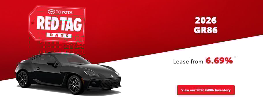 St-Hubert Toyota Red Tag Days 2026 GR86 March