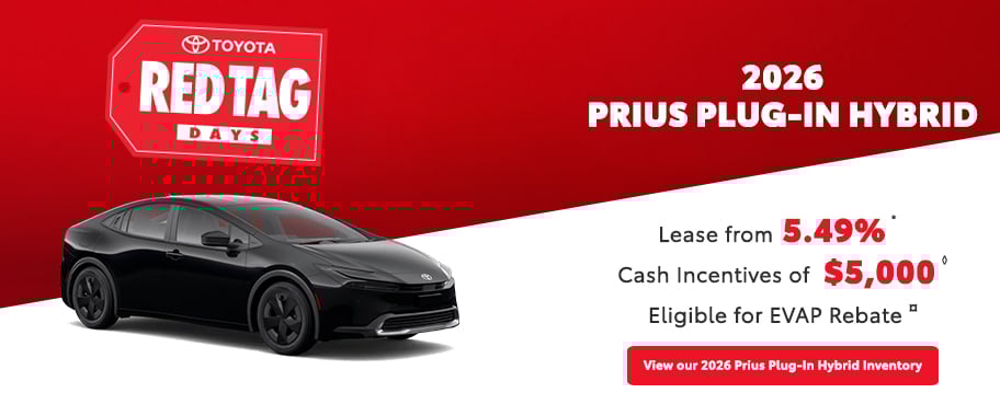 St-Hubert Toyota Red Tag Days 2026 Prius Plug-In Hybrid March